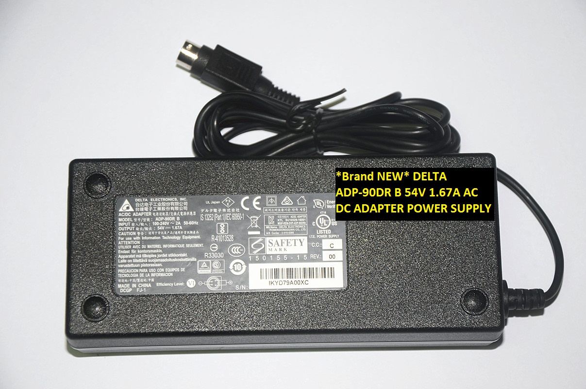 *Brand NEW* 54V 1.67A DELTA ADP-90DR B AC DC ADAPTER POWER SUPPLY - Click Image to Close